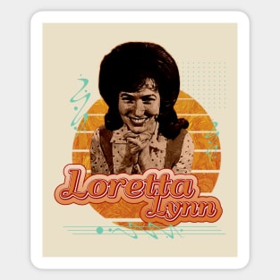 Loretta Lynn \\ Retro Art Sticker